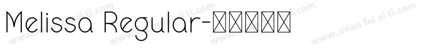 Melissa Regular字体转换